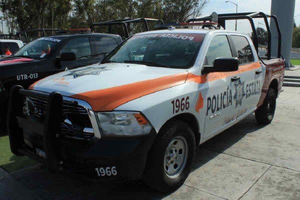 patrullas usadas por policías estatales de Puebla