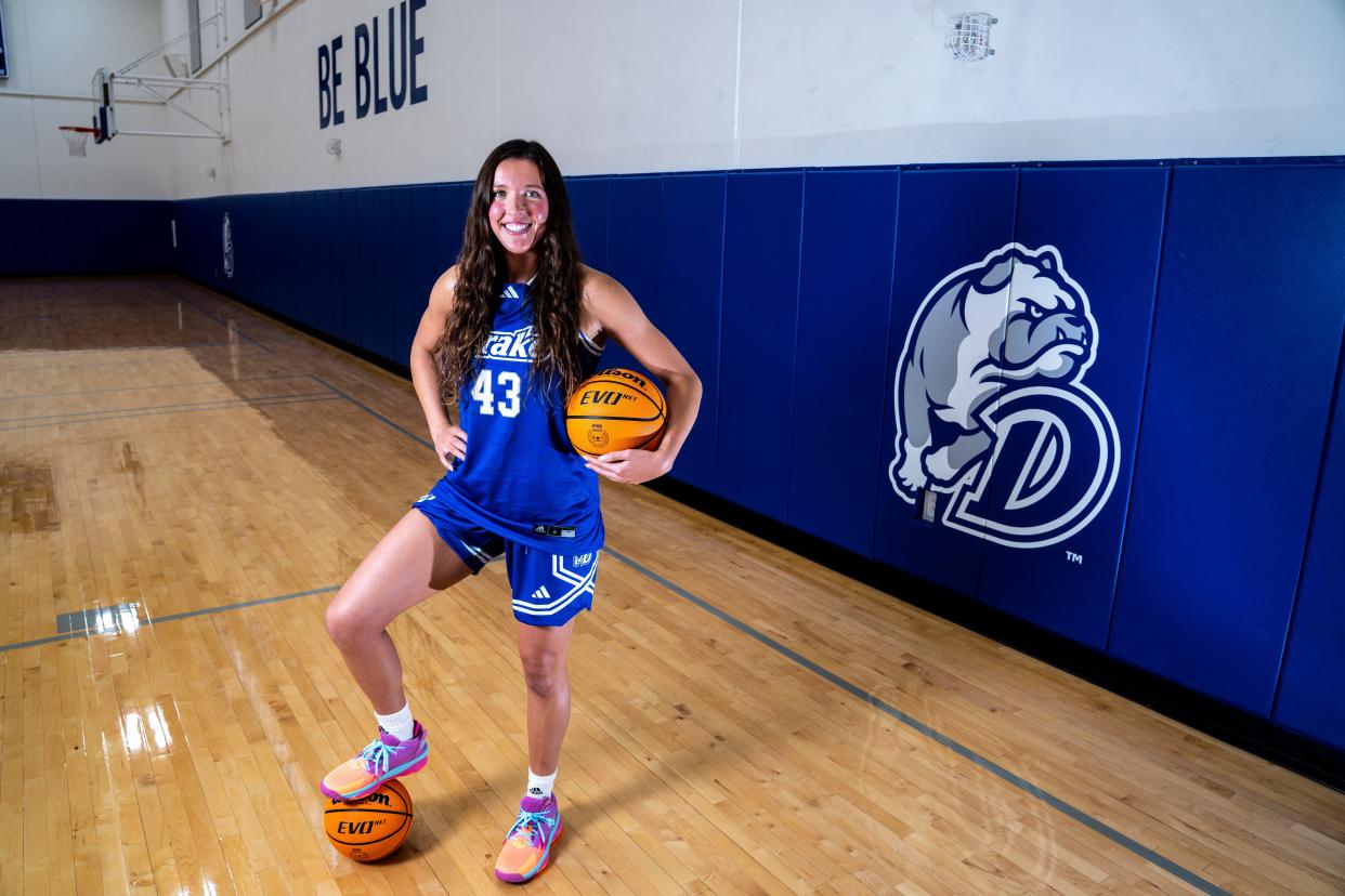 Grace Berg is expected to be a big leader for the Drake women this season.