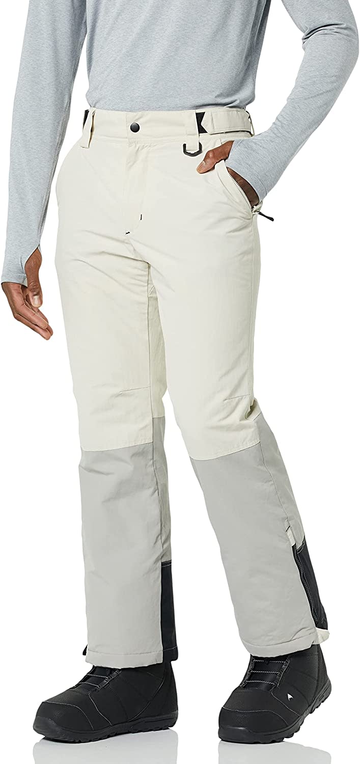 Amazon Essentials mens Water-resistant Insulated Snow Pant. Image via Amazon.