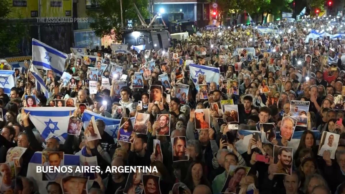 Demonstrations and vigils held in Latin America a year after October 7 attacks