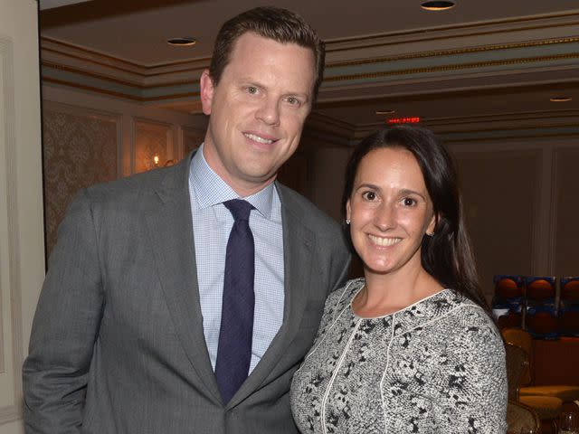 <p>Manny Hernandez/WireImage</p> Willie Geist and Christina Geist in 2014.