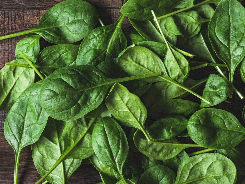 Spinach’s versatility makes it an ideal ingredient for breakfast, lunch or dinner (Getty)