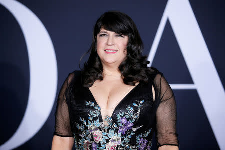 FILE PHOTO - Author E.L. James poses at the premiere of the film "Fifty Shades Darker" in Los Angeles, California, U.S. on February 2, 2017. REUTERS/Danny Moloshok/File Photo