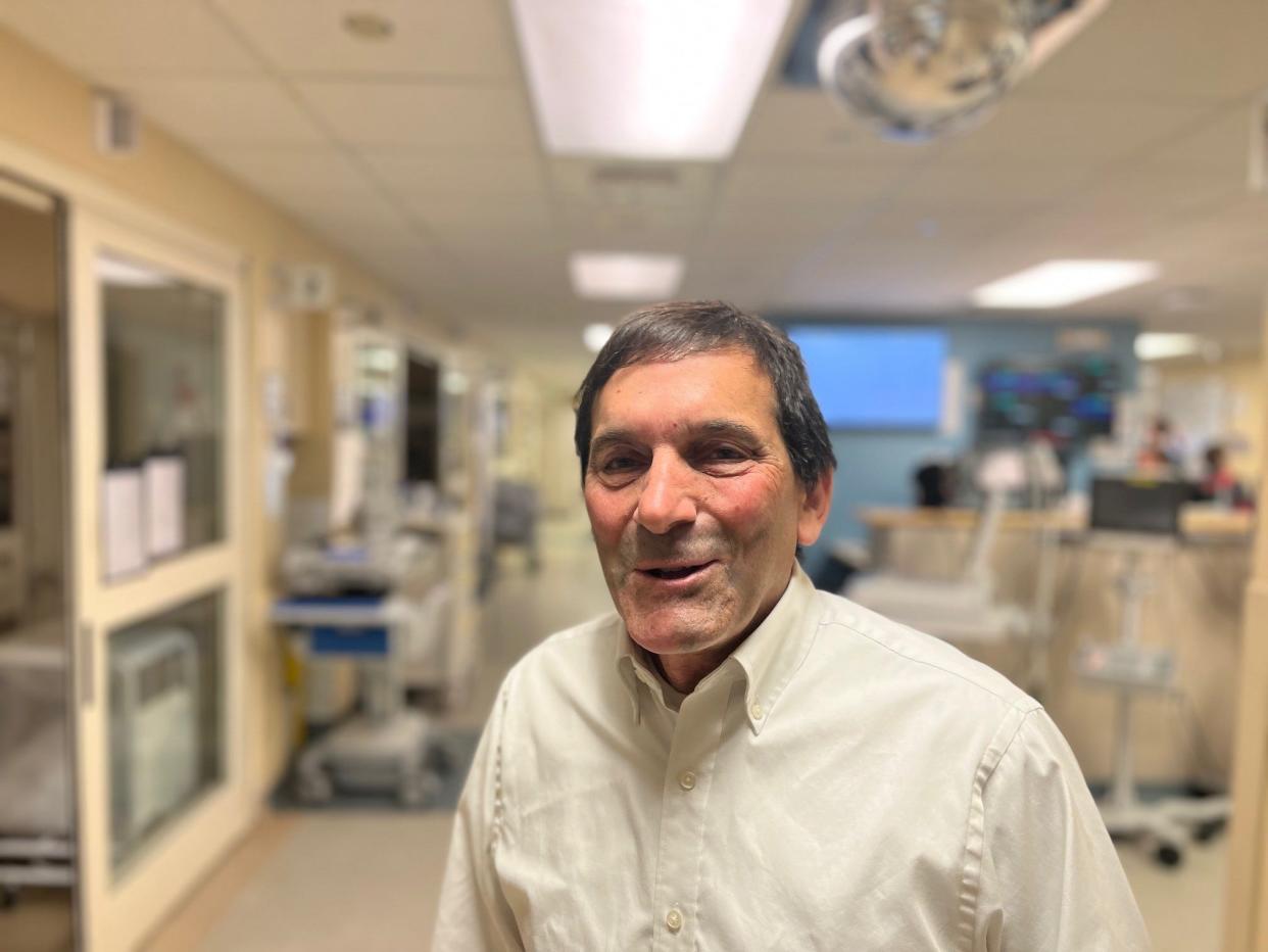 Dr. Daniel Wolfson in the emergency department at the University of Vermont Medical Center, as seen on June 9, 2023.