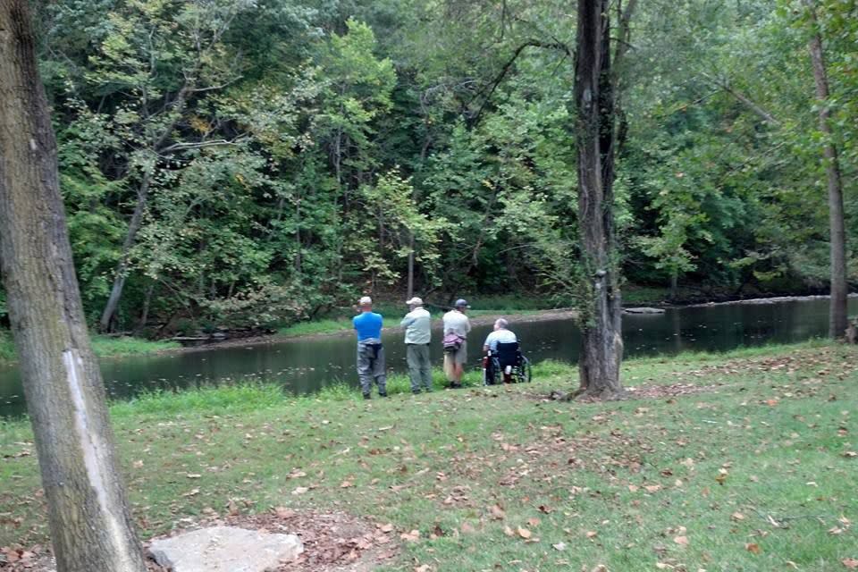 people fishing at Tailwater Recreation Area at Brookville, Ind.