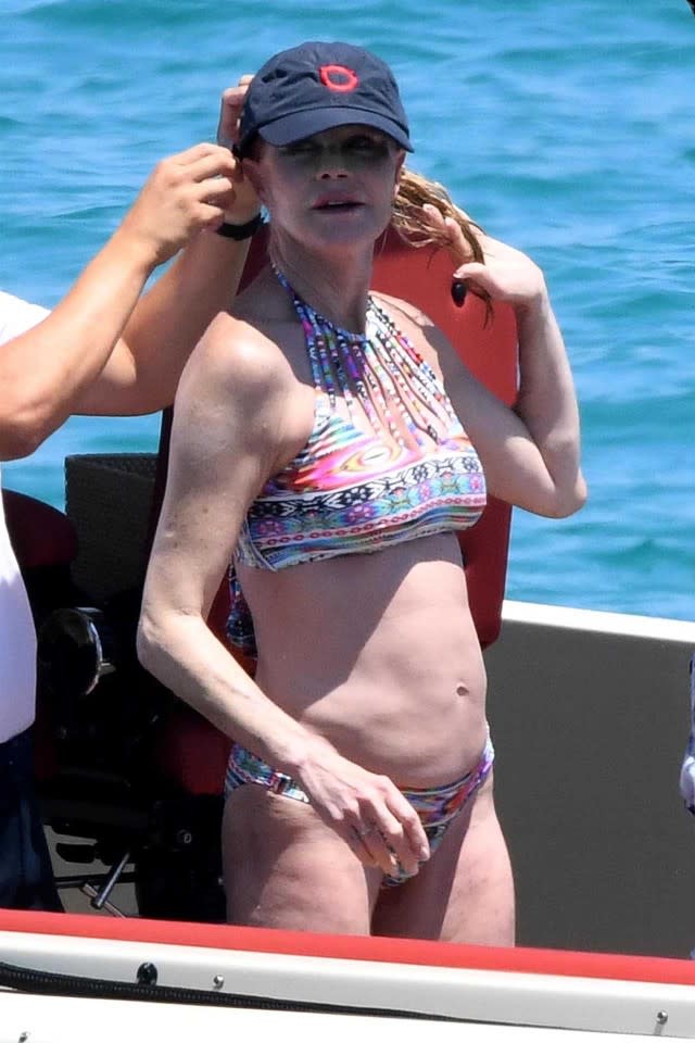 Piket compressie Koppeling Melanie Griffith Is Fit and Fabulous in a Bikini While Vacationing on a  Yacht