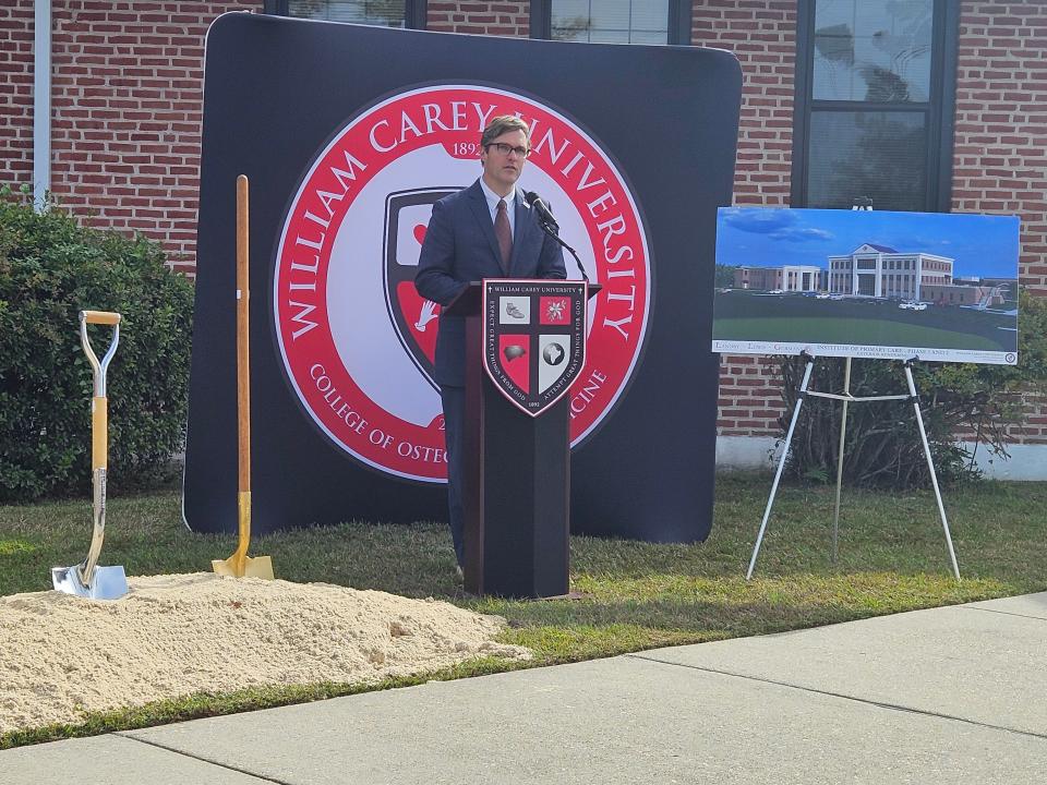 Ryan Miller, executive director of AccelerateMS, said William Carey University's Institute of Primary Care will put trained professionals in the workforce, generating better financial health for them and their families and improved physical health for their patients.
