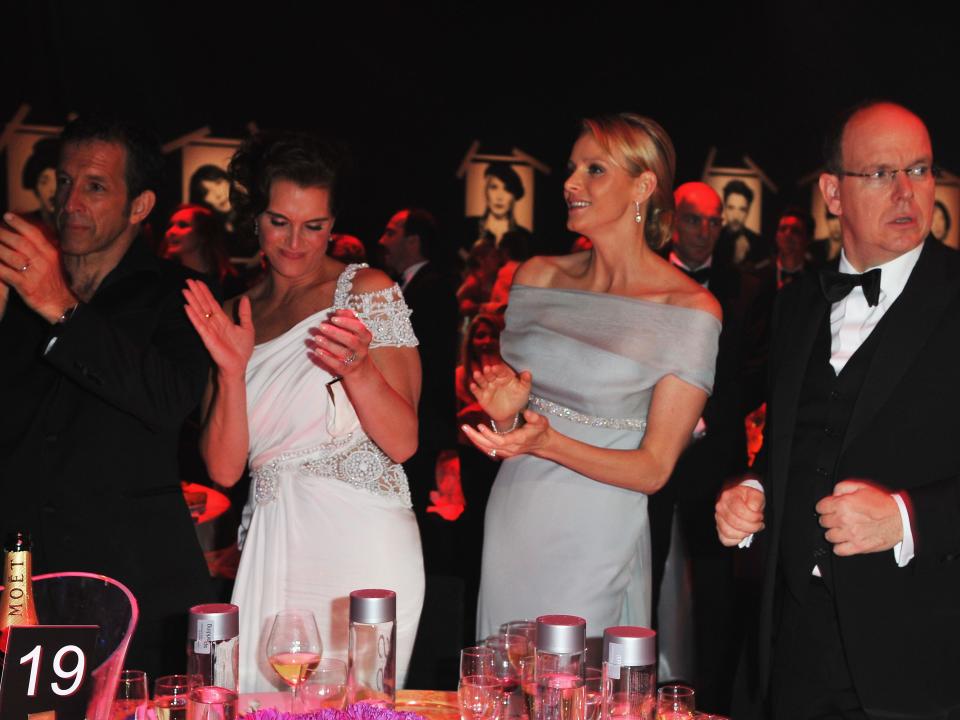 prince albert princess charlene amfar gala