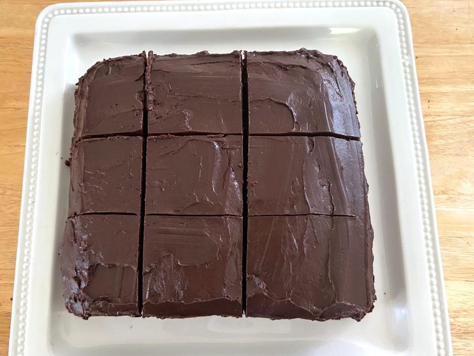 Ina Garten's chocolate cake with mocha frosting