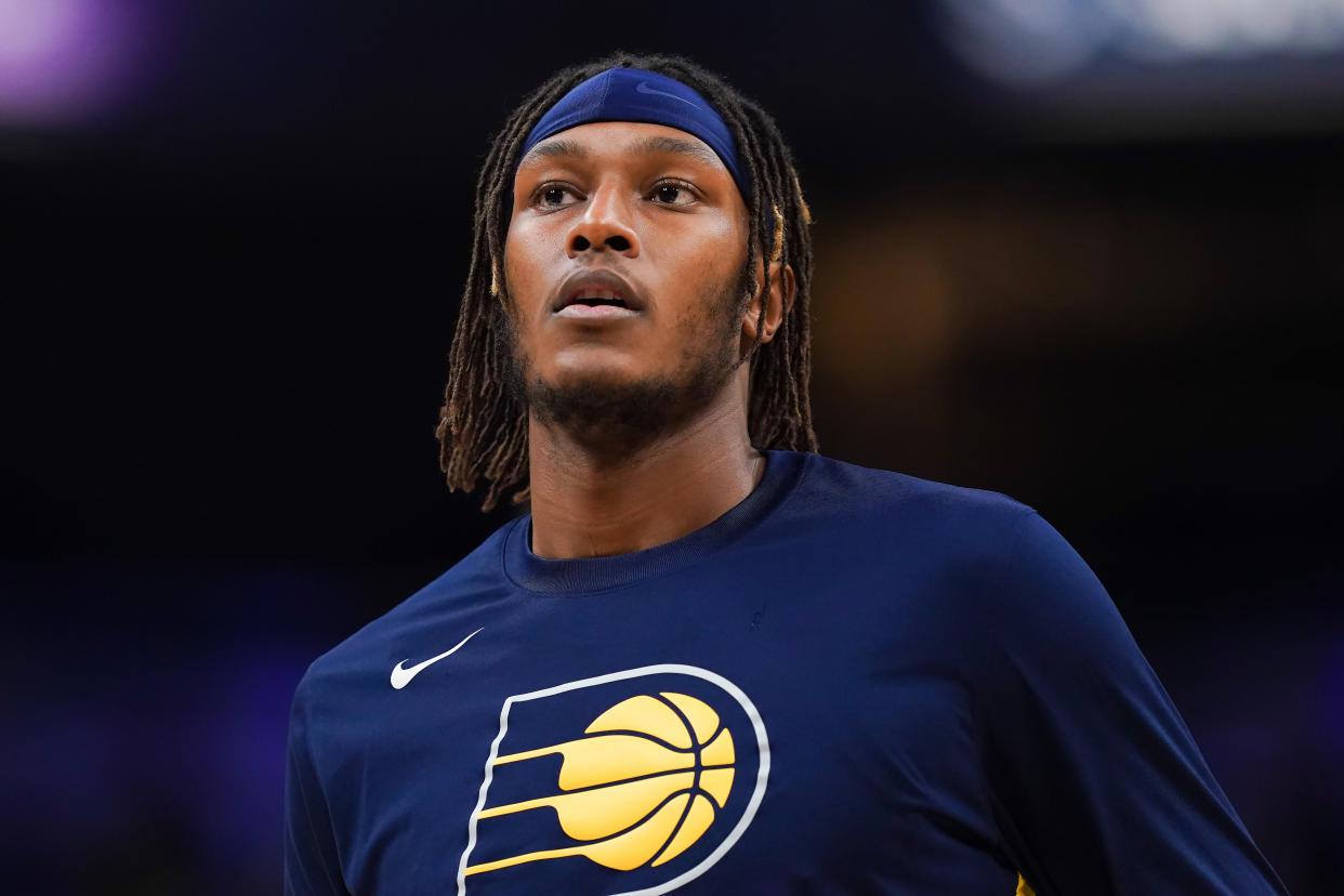 Myles Turner #33 of the Indiana Pacers has fantasy value