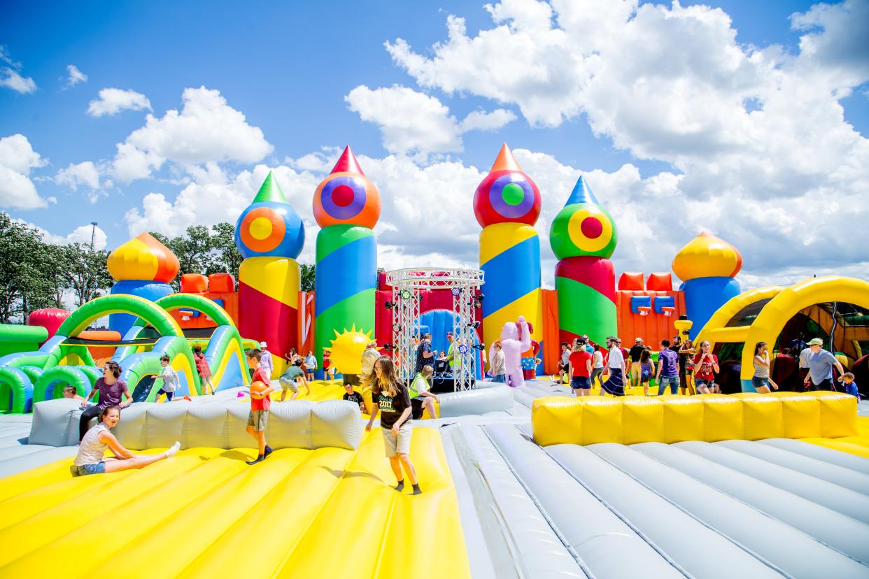 The world's largest bounce house will come to Detroit this summer as part of  The Big Bounce America tour.