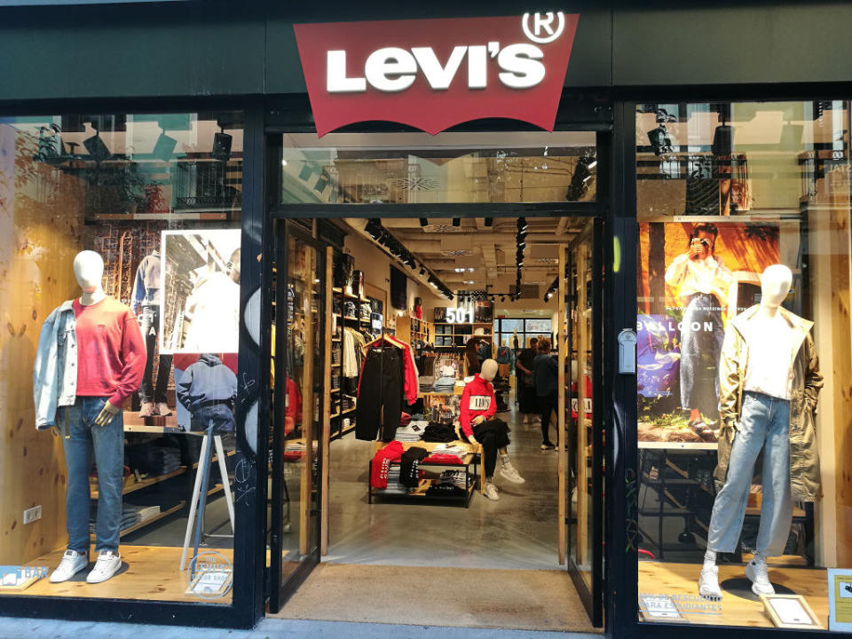 A Levi's jeans store