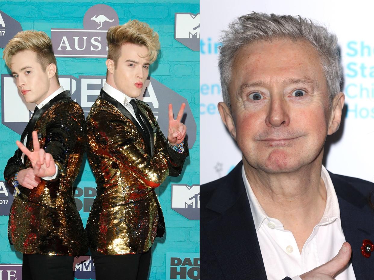 Jedward and Louis Walsh (Andreas Rentz/Tim P Whitby/Getty Images)