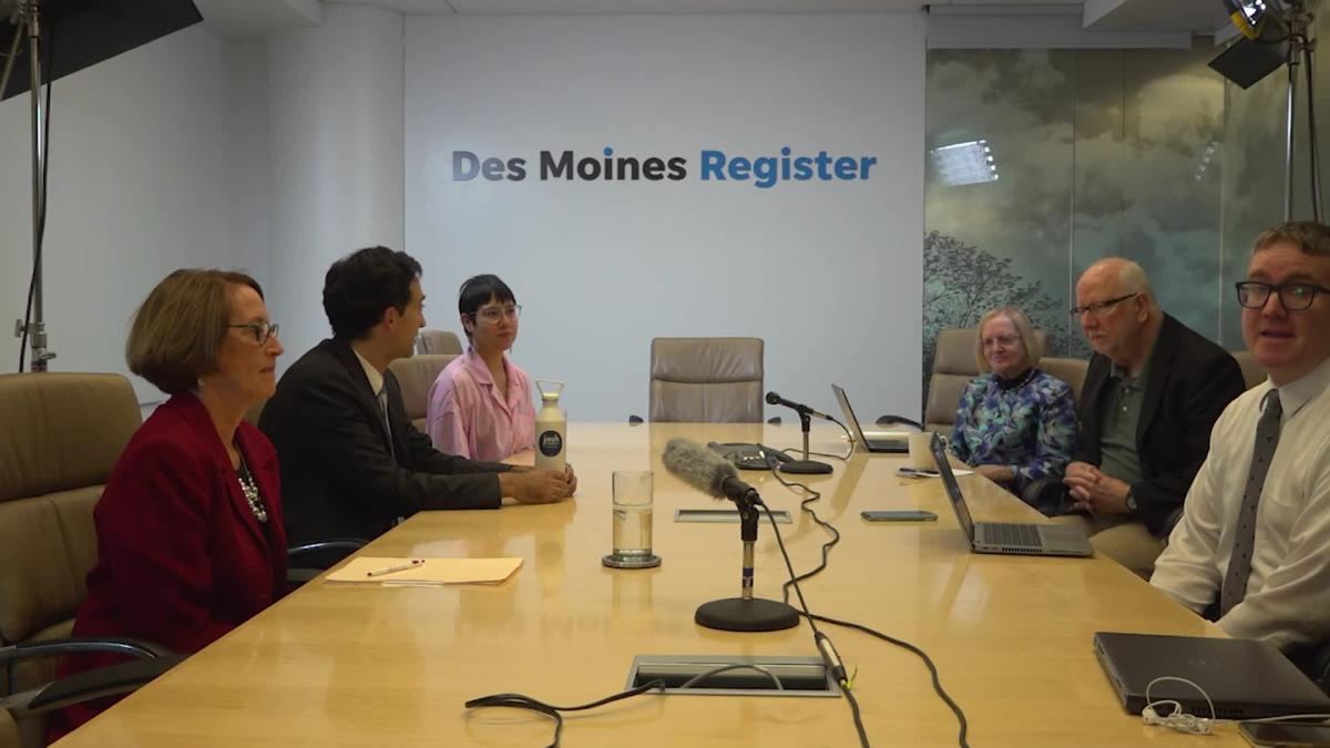 Des Moines mayor candidates Connie Boesen, Denver Foote, Josh