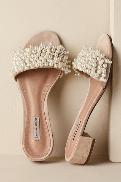 <strong>Sizes</strong>: 4 to 10<br />Get them at <a href="https://www.bhldn.com/shoes-accessories-flats/mira-slides/productoptionids/a7468505-d6db-4ac6-b442-05c2dce5b309" target="_blank" rel="noopener noreferrer">BHLDN</a>.&nbsp;