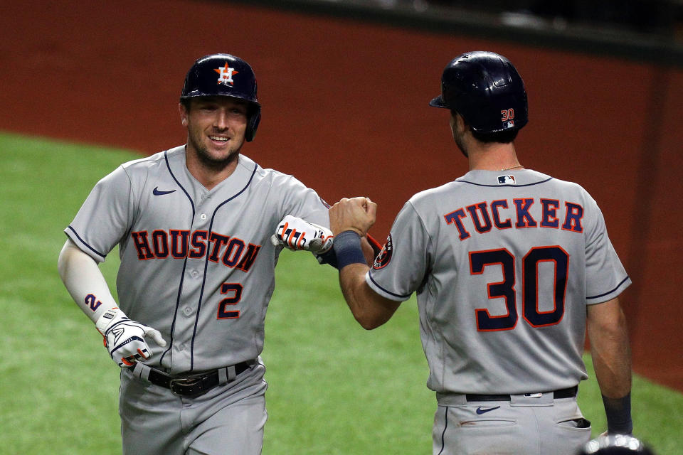 The Astros are back in the postseason, clinching the second-place spot in the AL West. (Photo by Richard Rodriguez/Getty Images)