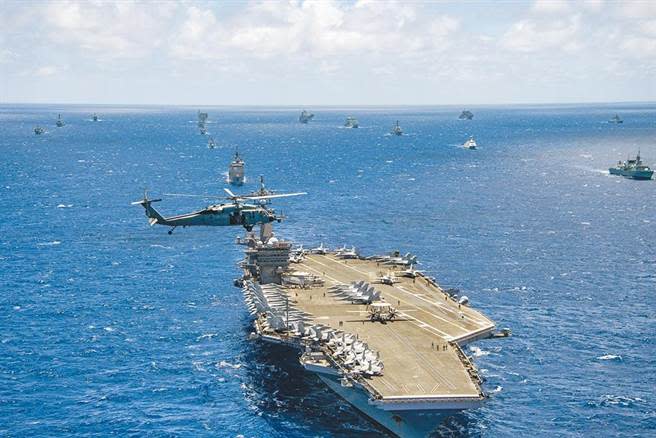 環太平洋軍事演習由美國主導，2年舉辦1次，是目前全球規模最大的國際海上軍演。（美聯社）
