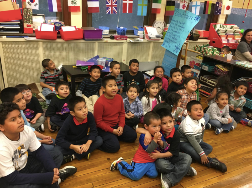 Kids in the Casa San Jose community participate in an after-school program at Beechwood Elementary in 2015.