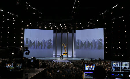 70th Primetime Emmy Awards - Show - Los Angeles, California, U.S., 17/09/2018 - Hosts Colin Jost and Michael Che. REUTERS/Mario Anzuoni