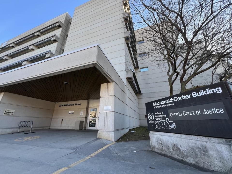 Paul John MacDonald, 47, was found guilty on nine counts during an appearance at Kingston's Ontario Court of Justice on March 20, 2024. (Dan Taekema/CBC - image credit)