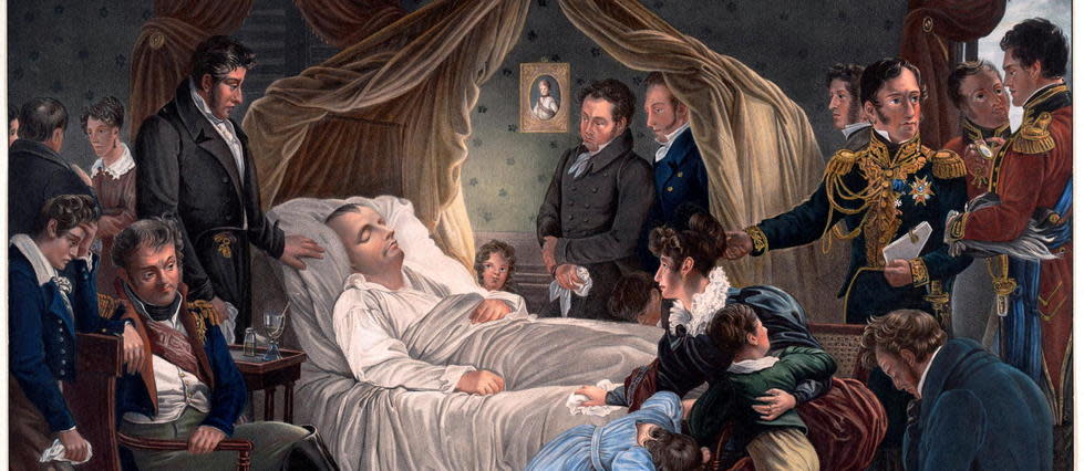 La mort de Napoléon par Steuben en 1825.
