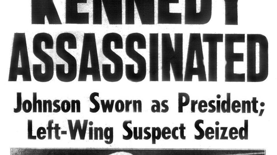 front page of the daily news dated november 23, 1963