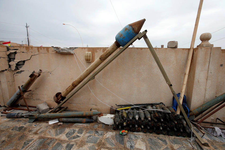 Islamic State Weapons in Bashiqa, Iraq