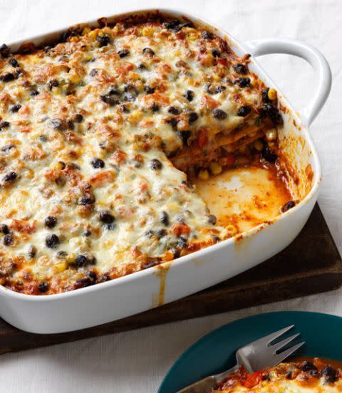 Mexican Black Bean Lasagna