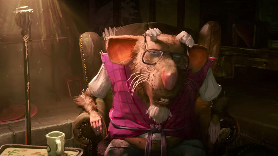 Splinter in Teenage Mutant Ninja Turtles: Mutant Mayhem