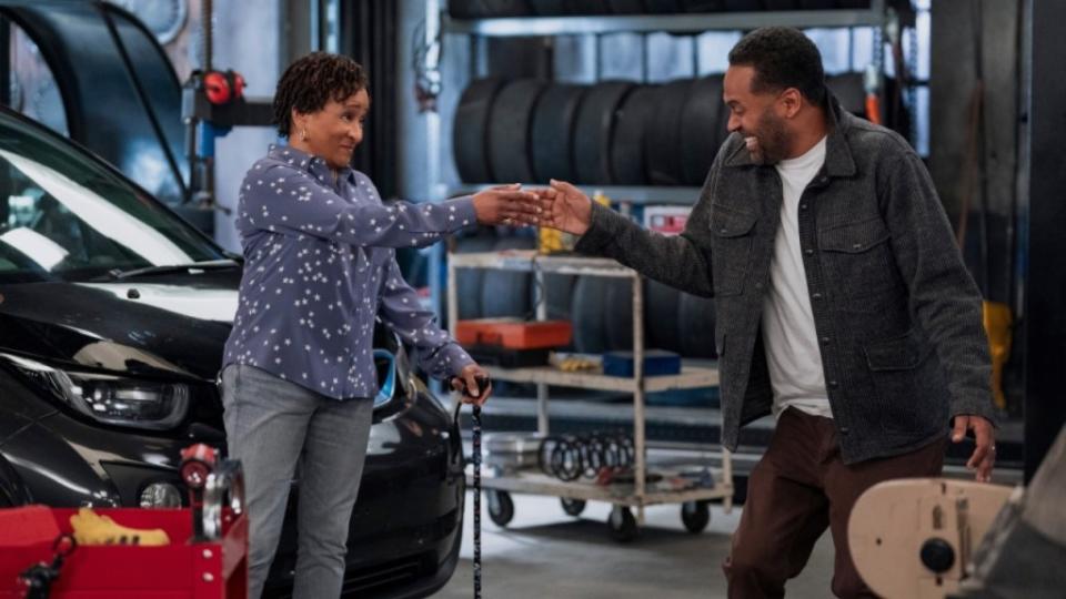 “The Upshaws” cast includes (from left) Wanda Sykes as Lucretia and Mike Epps as Bennie. The hit Netflix series returns next month. (Photo: Lisa Rose/Netflix)