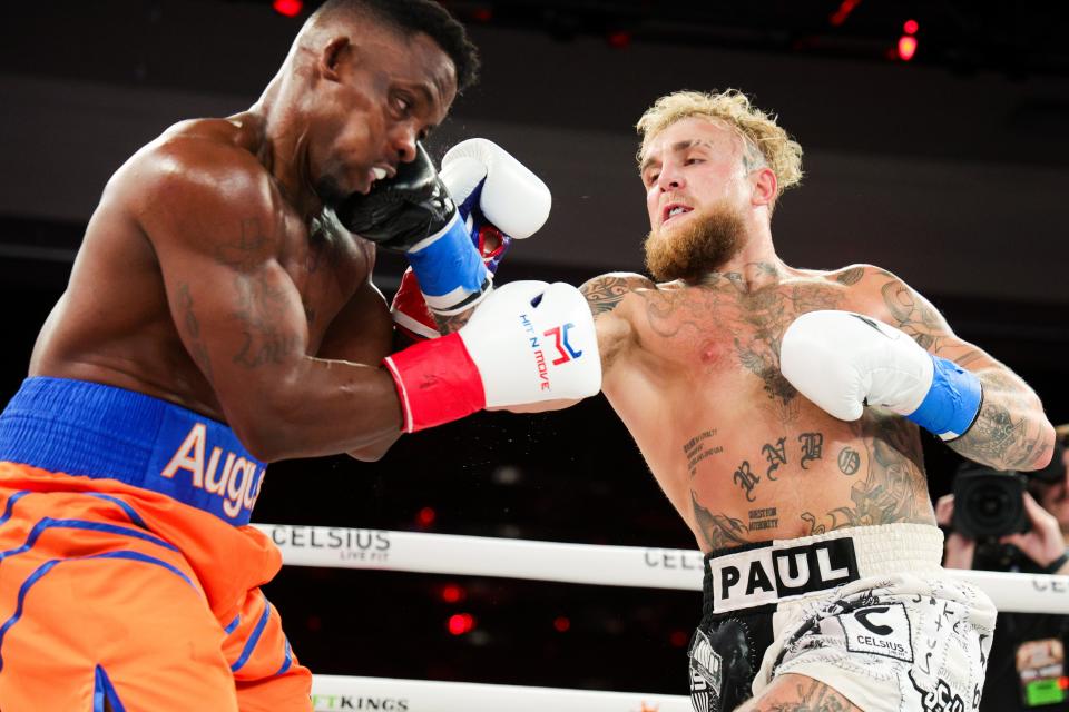 Jake Paul knocks out Andre August.