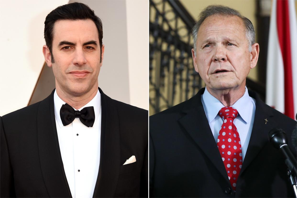 Sacha Baron Cohen, Roy Moore