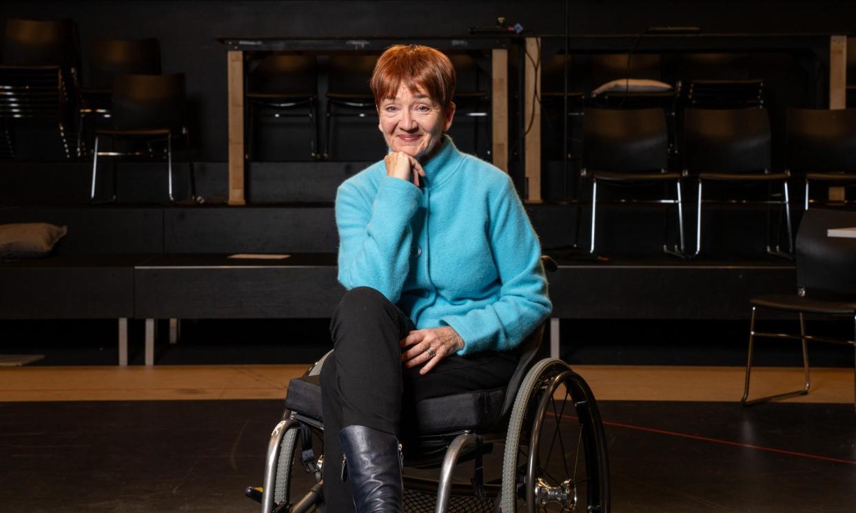 <span>Kate Hood, who was diagnosed with hereditary spastic paraplegia in 2003, stars in the Pulitzer-prize winning play Cost of Living at the Queensland Theatre in Brisbane, followed by a run at the Sydney Theatre Company.</span><span>Photograph: Rhett Hammerton/The Guardian</span>