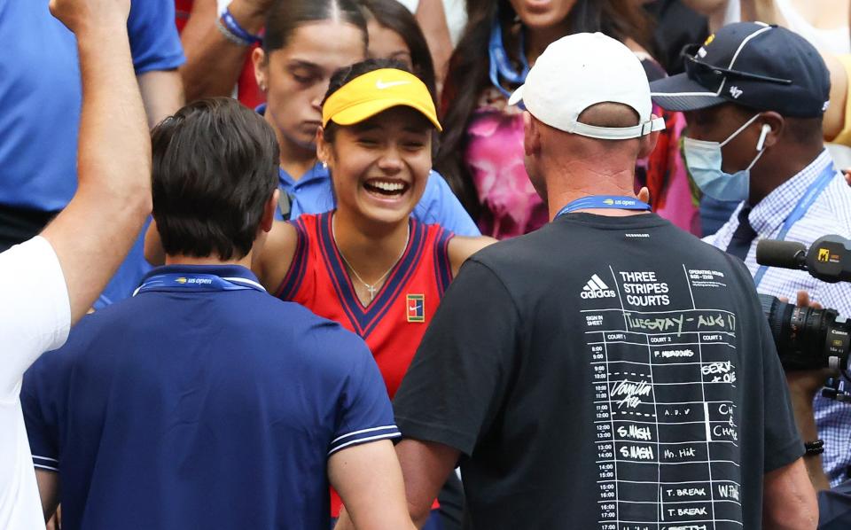 Emma Raducanu parts company with coach Andrew Richardson just weeks after US Open triumph - GETTY IMAGES