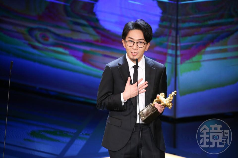 卓亦謙獲本屆金馬獎最佳新導演，上台致詞感謝「天上的朋友。」（本刊資料照片）