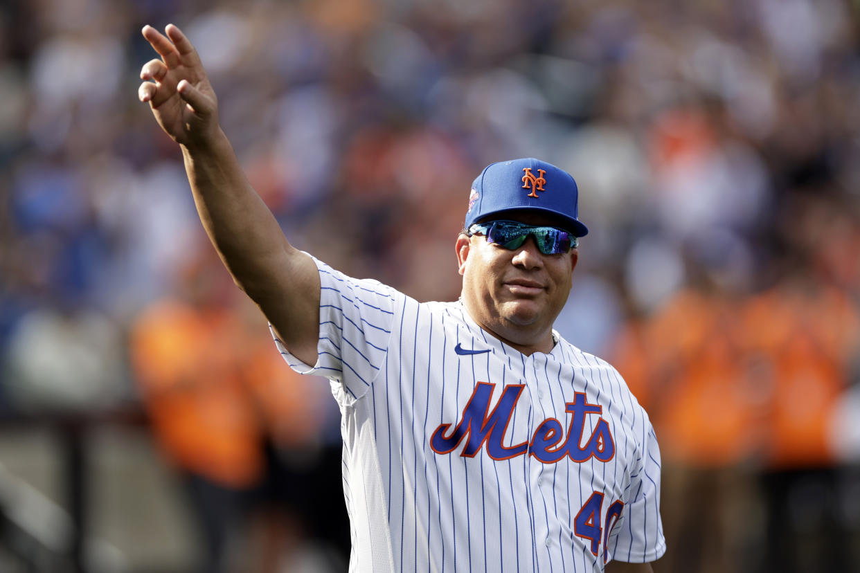 Bartolo Colon, who announced his MLB retirement in September, was drafted 16th overall by the Karachi Monarchs. (AP Photo/Adam Hunger, File)