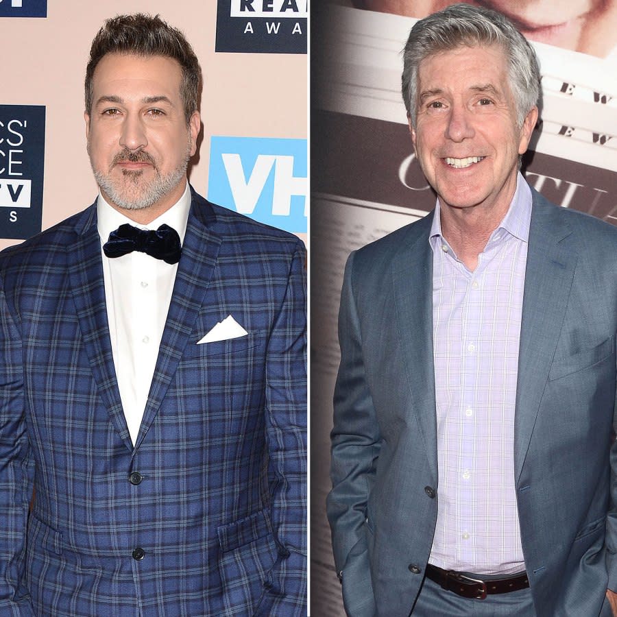 Joey Fatone Tom Bergeron Backbone DWTS Dancing With the Stars Before Firing