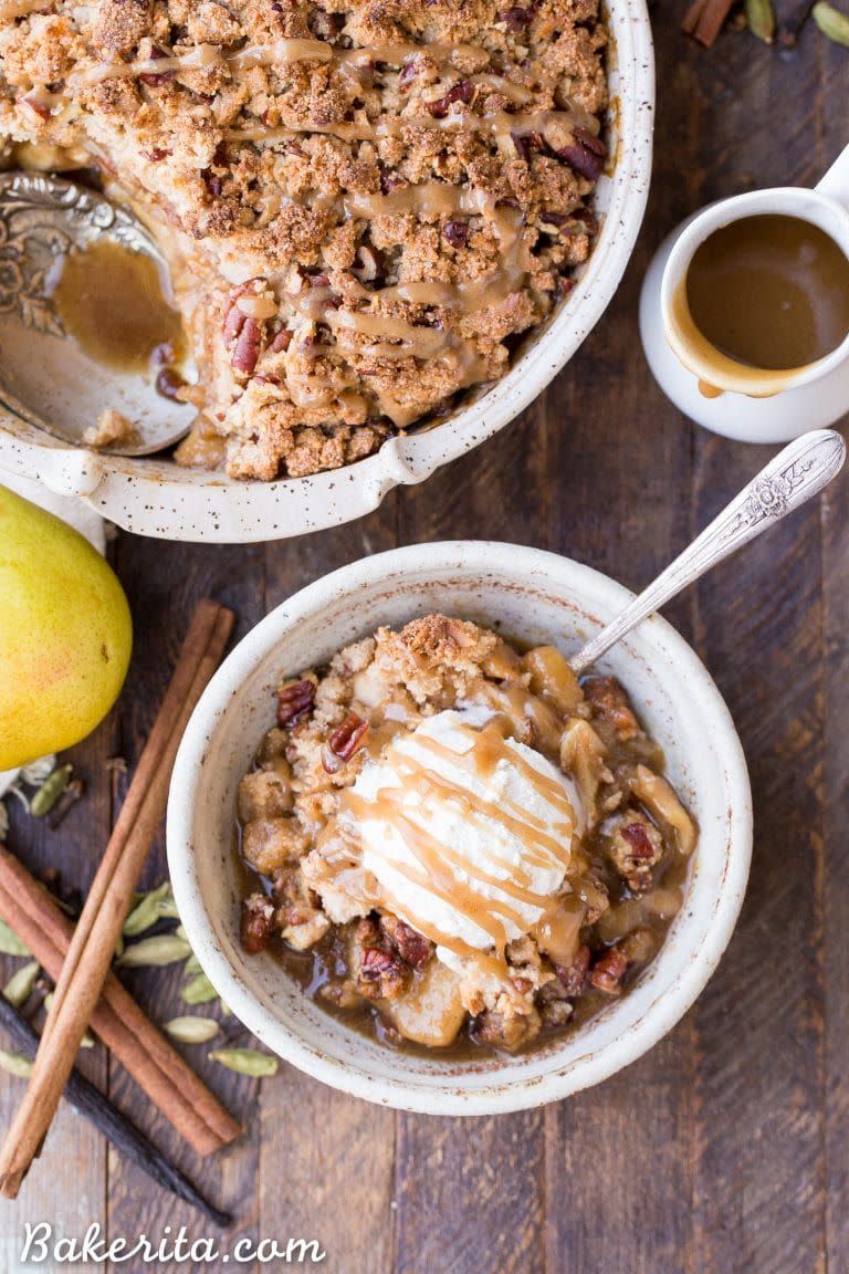 Caramel Pear Crisp