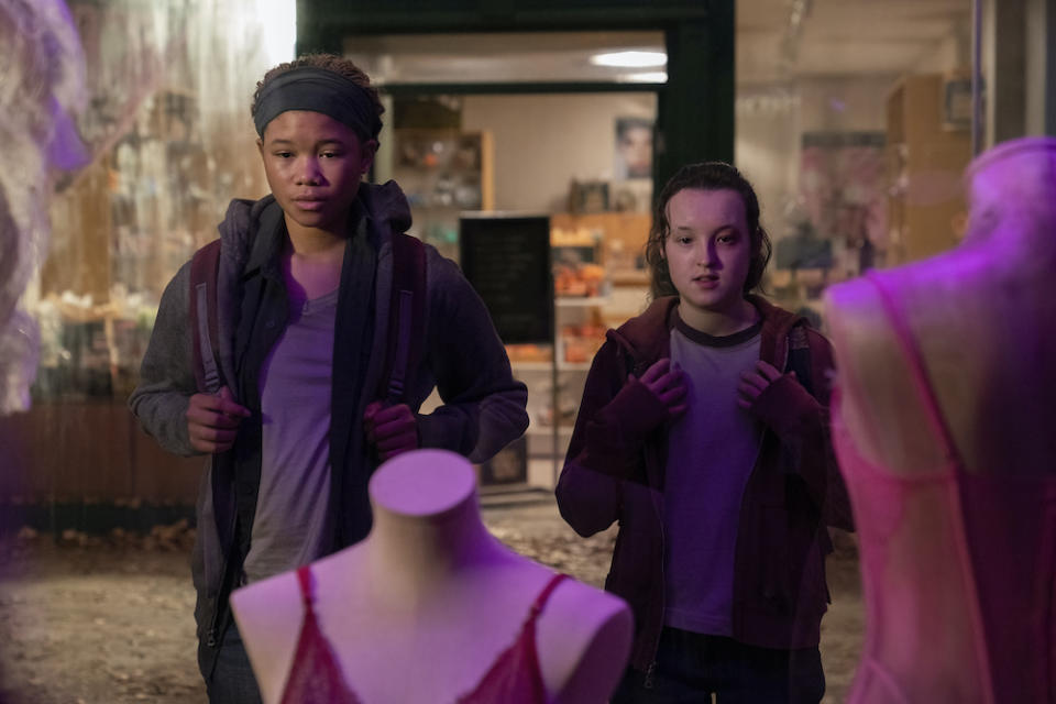 Storm Reid and Bella Ramsey in “The Last of Us” - Credit: Courtesy of Liane Hentscher / HBO