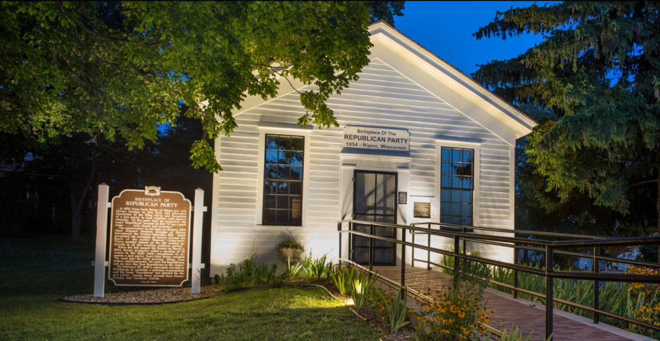 The Republican Party's historic birthplace in Ripon has been moved from its longtime location to a newer commercial strip.