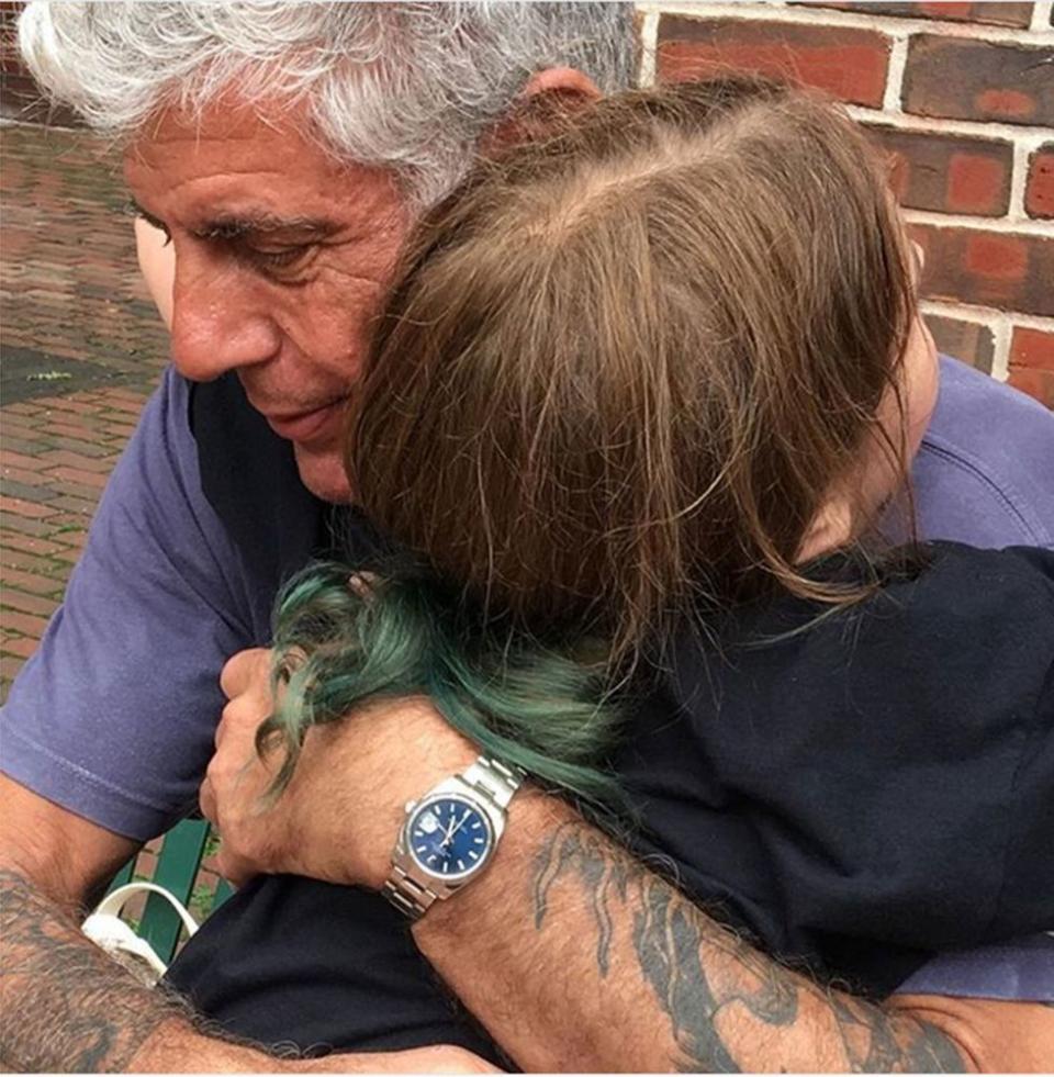 Anthony Bourdain and daughter Ariane