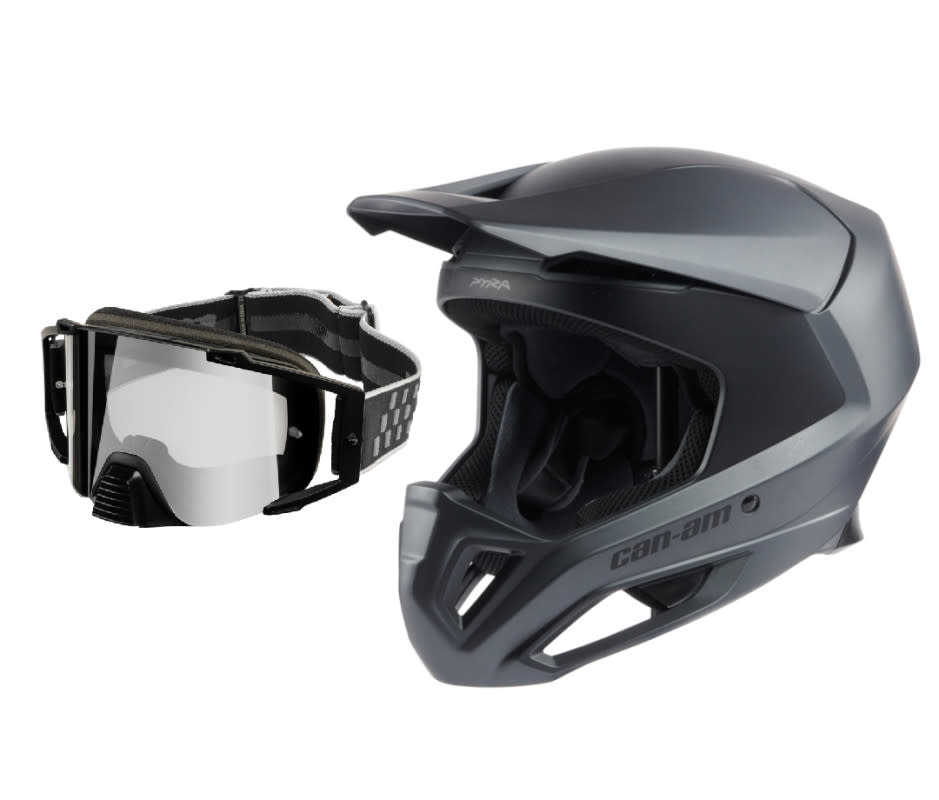 <p>Courtesy Image</p><p>A helmet is the single most important UTV accessory, especially for high-performance side-by-side riders. Protecting a driver and/or passenger's head from hard impacts is always the top priority—no matter the speed. Dusty regions make a closed-visor helmet more appealing—y'know, to keep from eating dirt all day—but anyone buying an open-faced helmet should invest in a good set of goggles as well.</p><p>The <a href="https://clicks.trx-hub.com/xid/arena_0b263_mensjournal?q=https%3A%2F%2Fwww.amazon.com%2FCAN-AM-PYRA-Fade-Helmet-DOT%2Fdp%2FB0C51KF2J4%3Fcrid%3DD2WZNY8WSXY7%26keywords%3Dcan-am%2Bpyra%26qid%3D1696026789%26sprefix%3Dcan-am%2Bpyra%2Caps%2C73%26sr%3D8-1%26th%3D1%26linkCode%3Dll1%26tag%3Dmj-yahoo-0001-20%26linkId%3D9f06e5536e9c61dc5f6d67fc22c7d474%26language%3Den_US%26ref_%3Das_li_ss_tl&event_type=click&p=https%3A%2F%2Fwww.mensjournal.com%2Fgear%2Futv-accessories%3Fpartner%3Dyahoo&author=Michael%20Teo%20Van%20Runkle&item_id=ci02ca8aa120002616&page_type=Article%20Page&partner=yahoo&section=UTV&site_id=cs02b334a3f0002583" rel="nofollow noopener" target="_blank" data-ylk="slk:Can-Am Pyra Fade Helmet;elm:context_link;itc:0;sec:content-canvas" class="link ">Can-Am Pyra Fade Helmet</a> is a DOT (Department of Transportation)-approved lid made from a lightweight plastic composite. It's stuffed with a rotational impact-absorbing material that protects your head from bumps and bashes. An adjustable air vent system mitigates overheating and it has a removable, washable liner to keep the inside smelling fresh. Add the <a href="https://can-am-shop.brp.com/off-road/us/en/448778-can-am-flint-fade-uv-goggles.html" rel="nofollow noopener" target="_blank" data-ylk="slk:Can-Am Flint Fade UV Goggles;elm:context_link;itc:0;sec:content-canvas" class="link ">Can-Am Flint Fade UV Goggles</a>, which feature an anti-fog, anti-scratch lens with mirrored coating, and you'll be well protected from flying dust and debris. </p><p>[$190; <a href="https://clicks.trx-hub.com/xid/arena_0b263_mensjournal?q=https%3A%2F%2Fwww.amazon.com%2FCAN-AM-PYRA-Fade-Helmet-DOT%2Fdp%2FB0C51KF2J4%3Fcrid%3DD2WZNY8WSXY7%26keywords%3Dcan-am%2Bpyra%26qid%3D1696026789%26sprefix%3Dcan-am%2Bpyra%2Caps%2C73%26sr%3D8-1%26th%3D1%26linkCode%3Dll1%26tag%3Dmj-yahoo-0001-20%26linkId%3D9f06e5536e9c61dc5f6d67fc22c7d474%26language%3Den_US%26ref_%3Das_li_ss_tl&event_type=click&p=https%3A%2F%2Fwww.mensjournal.com%2Fgear%2Futv-accessories%3Fpartner%3Dyahoo&author=Michael%20Teo%20Van%20Runkle&item_id=ci02ca8aa120002616&page_type=Article%20Page&partner=yahoo&section=UTV&site_id=cs02b334a3f0002583" rel="nofollow noopener" target="_blank" data-ylk="slk:amazon.com;elm:context_link;itc:0;sec:content-canvas" class="link ">amazon.com</a>]</p>