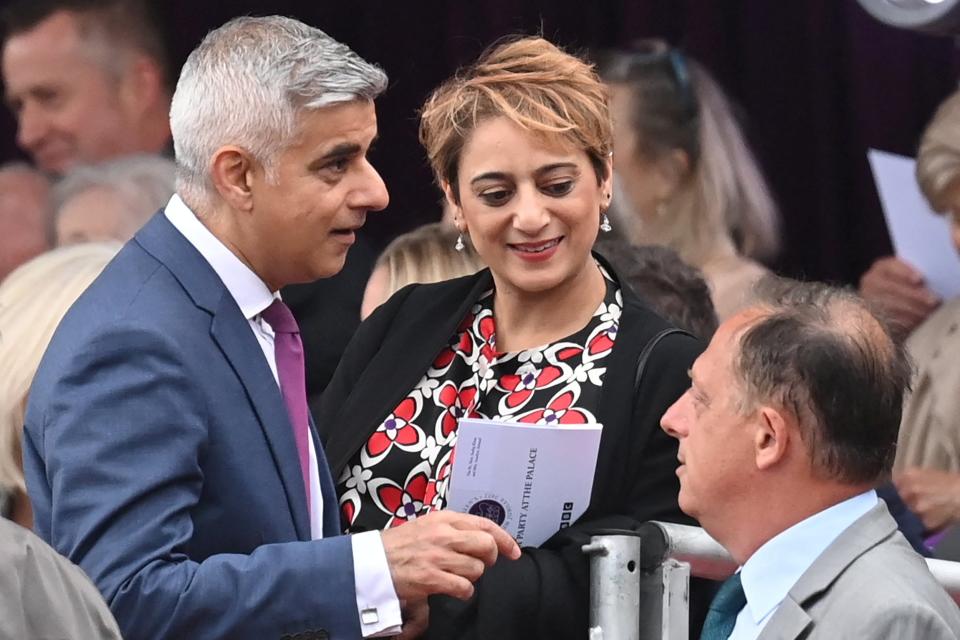 Mayor of London Sadiq Khan attends the BBC Platinum Party at the Palace (REUTERS)