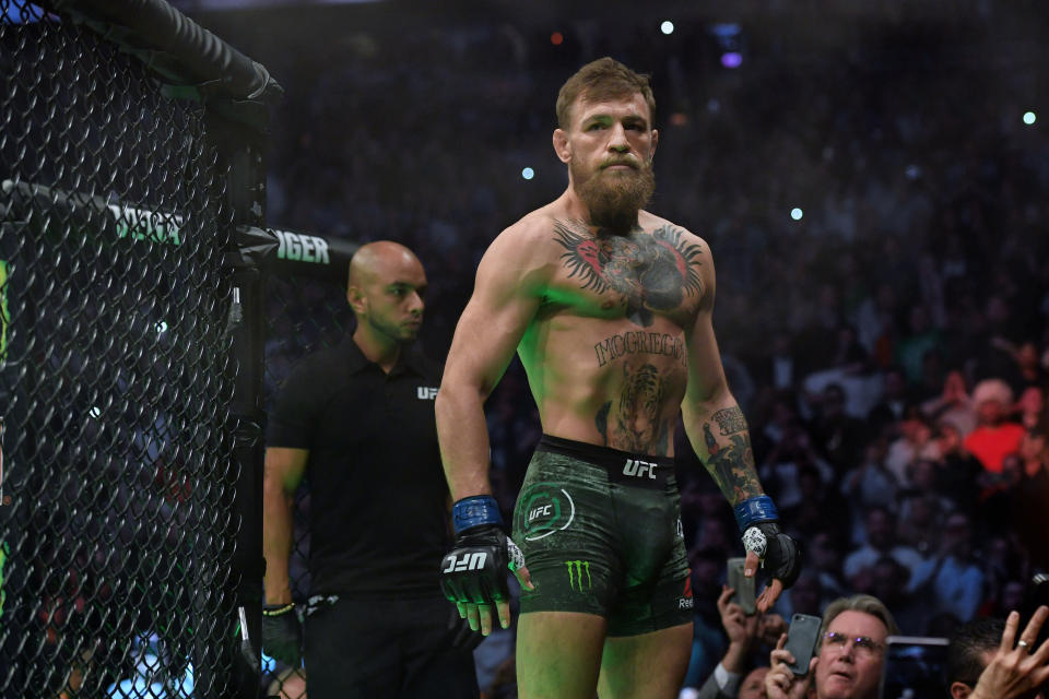 Former UFC champion Conor McGregor is speaking out following his Monday morning arrest in Miami. (Getty Images)