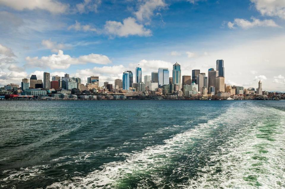 A view of Seattle from Puget Sound.
