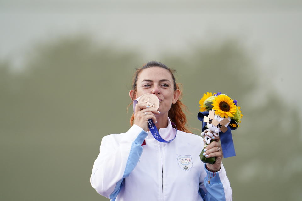 Alessandra Perilli holte die erste Medaille für San Marino in der Geschichte der Olympischen Spiele. (Bild: Reuters)