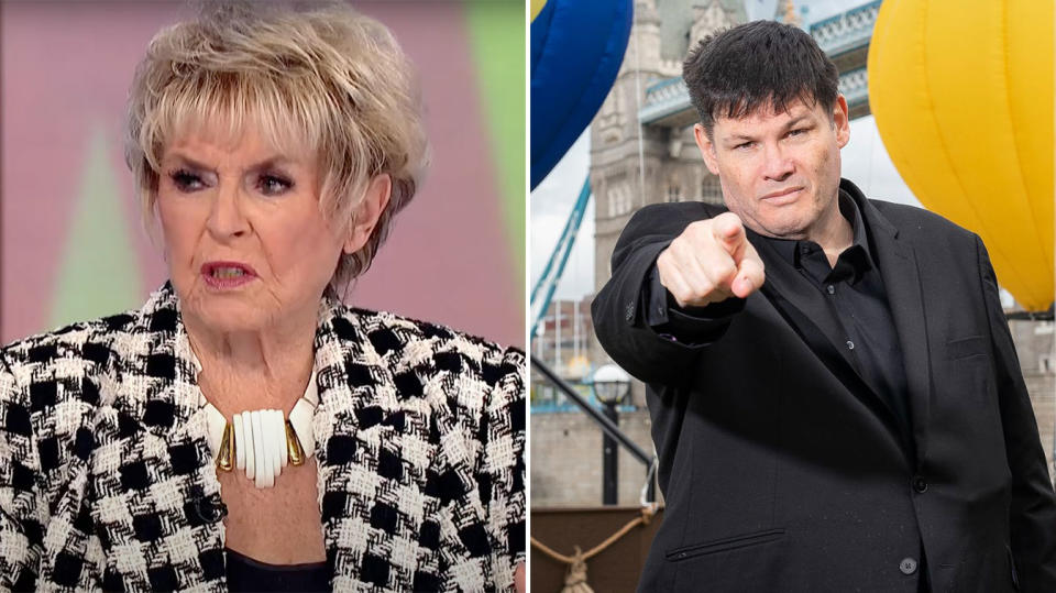 Loose Women panellist Gloria Hunniford (L) has been criticised for her comments about Mark Labbett. (ITV/Gala Bingo)