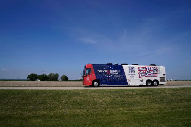 Never Back Down, a super PAC backing DeSantis, paid for a bus that transported the governor around Iowa in recent days. Super PACs like Never Back Down are far more likely to air negative ads than traditional campaigns.
