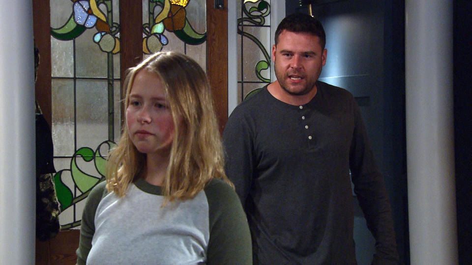 FROM ITV

STRICT EMBARGO 
Print media - No Use Before Tuesday 20th July 2021
Online Media - No Use Before Tuesday 20th July 2021

Emmerdale - Ep 9109

Monday 26th July 2021 

Aaron Dingle [DANNY MILLER] is angry at Liv Flaherty [ISOBEL STEELE] for ruining things. Arriving back home to find Liv drinking vodka again, AaronÕs anger rises as he blames her for BenÕs refusal to move in. Drunk and in denial, Liv jibes the real reason is Ben isnÕt really that into him. Set to explode, how will Aaron respond? 

Picture contact David.crook@itv.com 

This photograph is (C) ITV Plc and can only be reproduced for editorial purposes directly in connection with the programme or event mentioned above, or ITV plc. Once made available by ITV plc Picture Desk, this photograph can be reproduced once only up until the transmission [TX] date and no reproduction fee will be charged. Any subsequent usage may incur a fee. This photograph must not be manipulated [excluding basic cropping] in a manner which alters the visual appearance of the person photographed deemed detrimental or inappropriate by ITV plc Picture Desk. This photograph must not be syndicated to any other company, publication or website, or permanently archived, without the express written permission of ITV Picture Desk. Full Terms and conditions are available on  www.itv.com/presscentre/itvpictures/terms