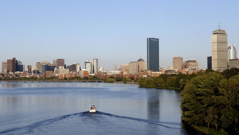 The Boston skyline is seen from the Charles River Thursday, Aug. 21, 2008. WalletHub released a study ranking the best and worst states to live in.